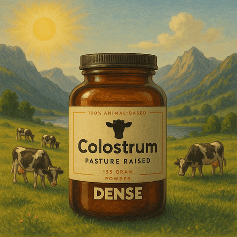 colostro illustrazione - da mucche al pascolo grass fed