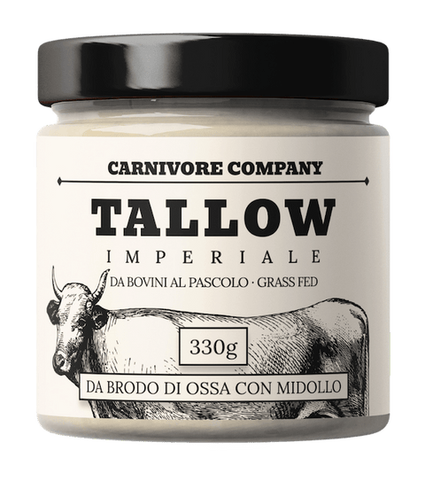 tallow imperiale sego bovino da brodo di ossa con midollo grass fed