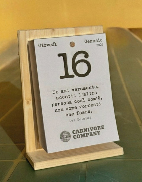 Calendario 2026 Carnivore Company