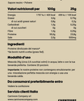 Valori nutrizionali: proteine del manzo grass fed neutre 100% pure